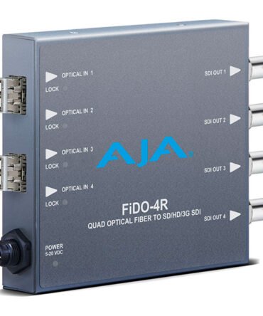 AJA FiDO-4R-MM – Convertisseur 4 canaux Multi-Mode LC Fiber vers 3G-SDI