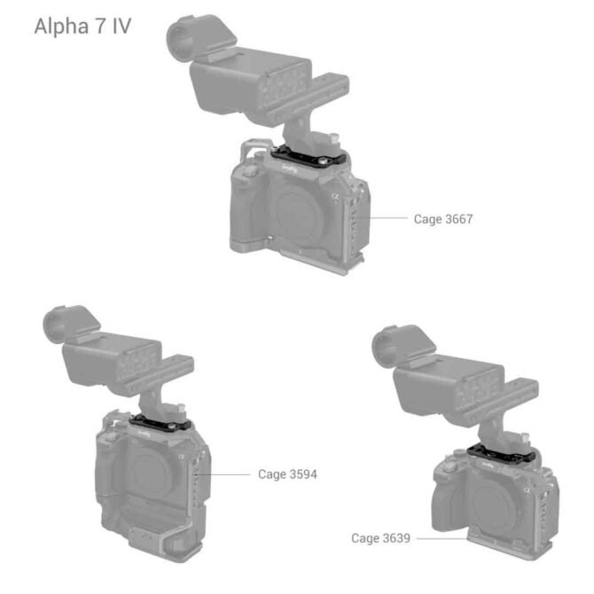 Smallrig MD4019 – Plaque d’Adaptation pour Poignée XLR-H1 (Sony A7SIII / A7IV) – Image 3